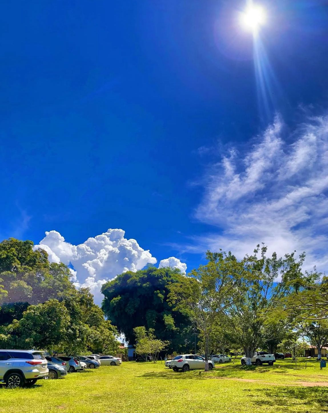 Área verde da Lagoa do Samuel para lazer ao ar livre